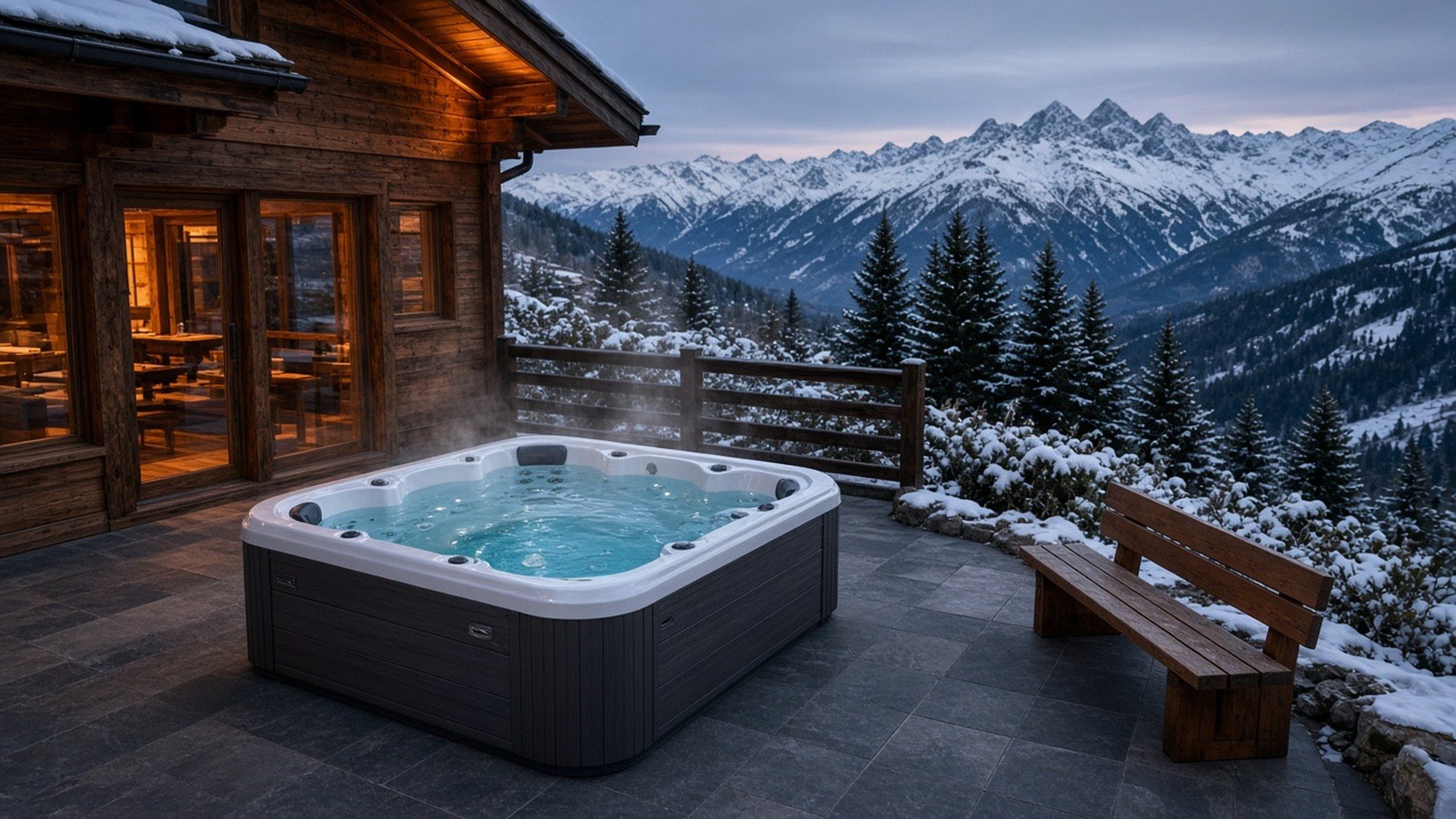 INFINITAS MB300 pro Whirlpool im Außenbereich