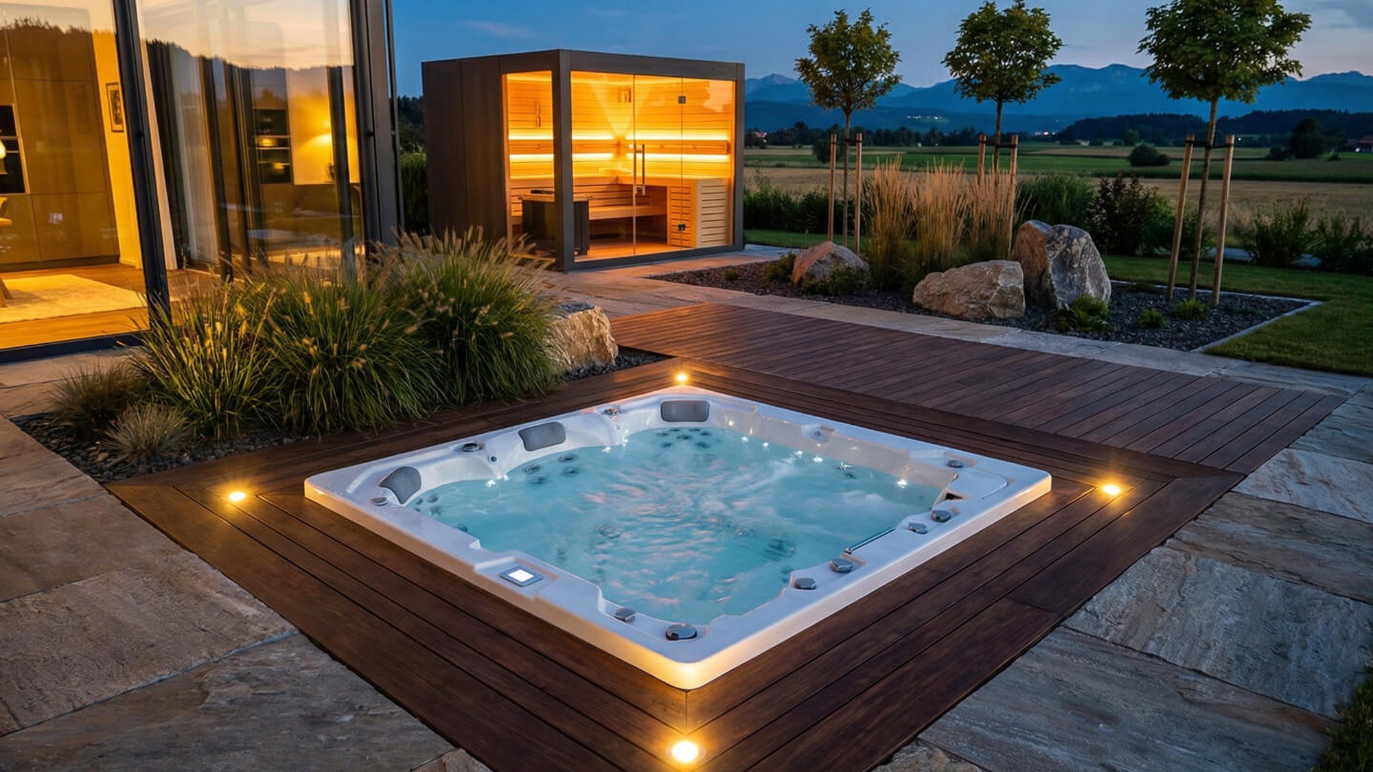 INFINITAS MB400 Whirlpool im Außenbereich
